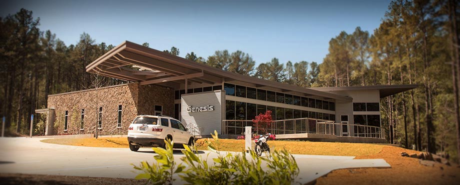 The front of the GenCore Phirst Building